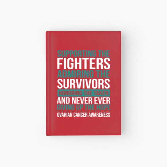 Discover Ovarian Cancer Ovarian Cancer Survivor Ribbon Hardcover Journal