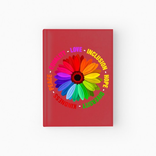 Discover Kindness Peace Equality Love Inclusion Hope Diversity Hardcover Journal