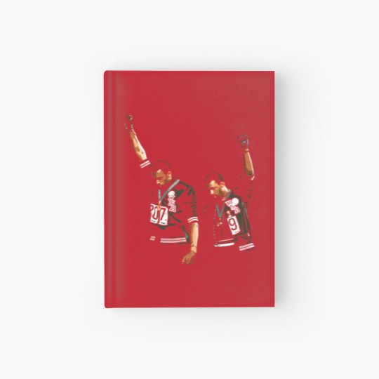 Discover 1968 Black Power Salute Illustration Classic T-Shi Hardcover Journal
