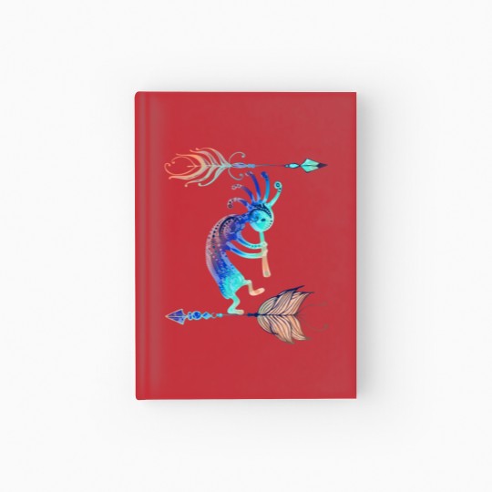 Discover Native American Kokopelli With Two Feathers 2 Hardcover Journal