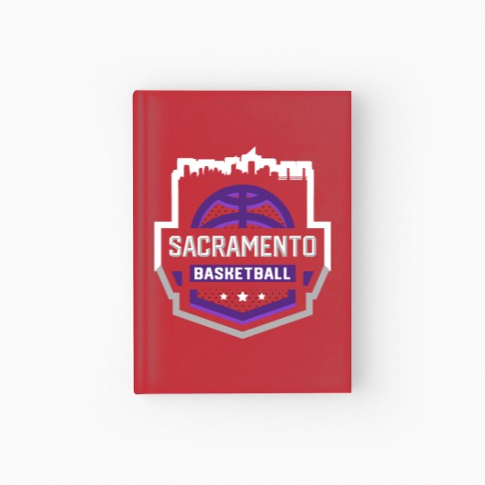Discover Classic Sacramento Basketball Stars Skyline Hardcover Journal