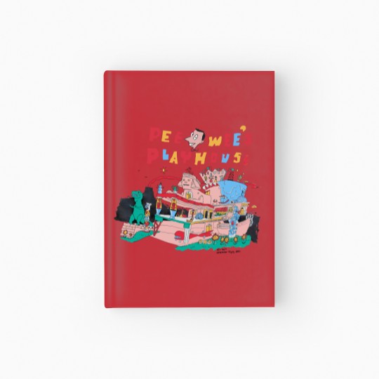 Discover Funny Vintage Pee Wee's Playhouse Hardcover Journal, Vintage 90s Pee Wee Herman Hardcover Journal