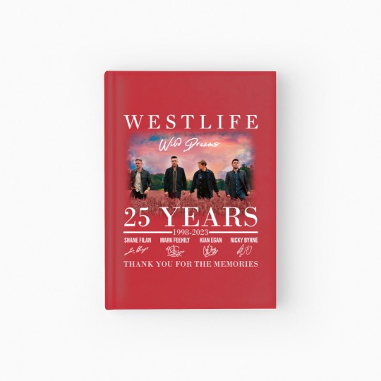 Discover Westlife Hardcover Journal, Westlife Anniversary Hardcover Journal, Westlife Music Hardcover Journal Hardcover Journal, Westlifes Signature