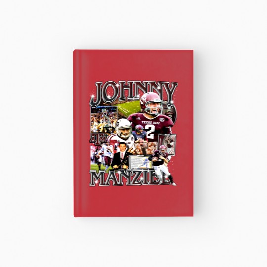 Discover Johnny Manziel Vintage Style Bootleg Hardcover Journal, Johnny Manziel Hardcover Journal