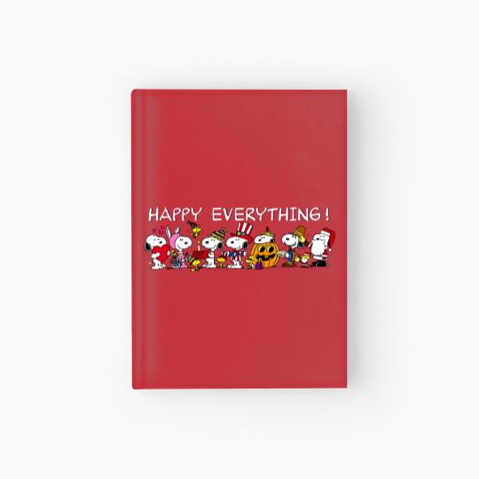 Discover Happy Everything Snoopy Halloween 2023 Hardcover Journal, Cute Cartoon Halloween Hardcover Journal
