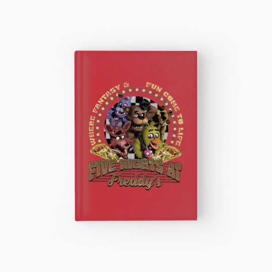 Discover Five Nights at Freddy Hardcover Journal, Freddy Fazbear Bonnie Chica Foxy Hardcover Journal, Fnaf Hardcover Journal