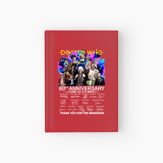 Discover Doctor Who 60th Anniversary 1963-2023 Signature Thank You Hardcover Journal