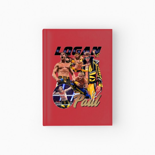Discover Vintage 90s Graphic Style Logan Paul Hardcover Journal, Logan Paul Vintage Hardcover Journal Professional Wrestler Gift
