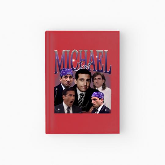 Discover Retro Michael Scott Hardcover Journal, Limited Michael Scott Vintage Hardcover Journal, Michael Scott Gift