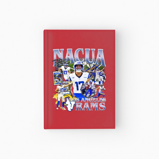 Discover Vintage 90s Graphic Style Puka Nacua Hardcover Journal Football Hardcover Journal