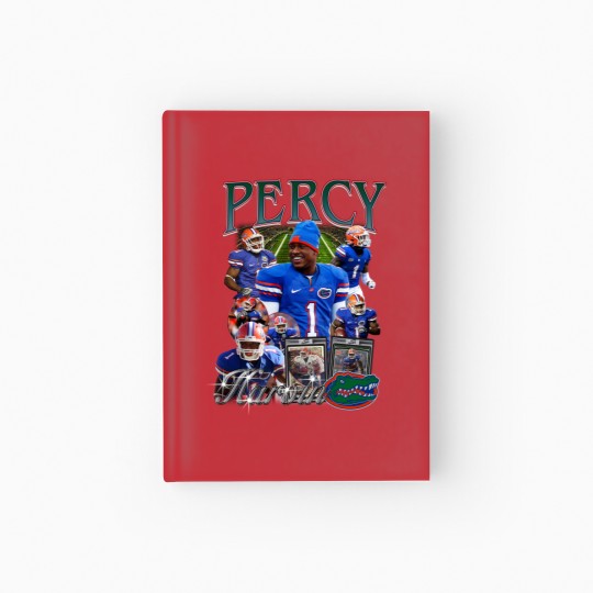 Discover Vintage 90s Graphic Style Percy Harvin Hardcover Journal, Percy Harvin Vintage Hardcover Journal, American Football Gift