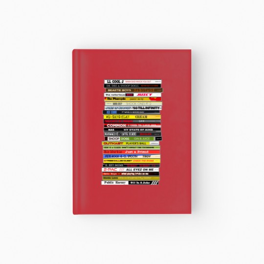 Discover 90s Hip Hop CD Stack - Hip Hop - Hardcover Journal