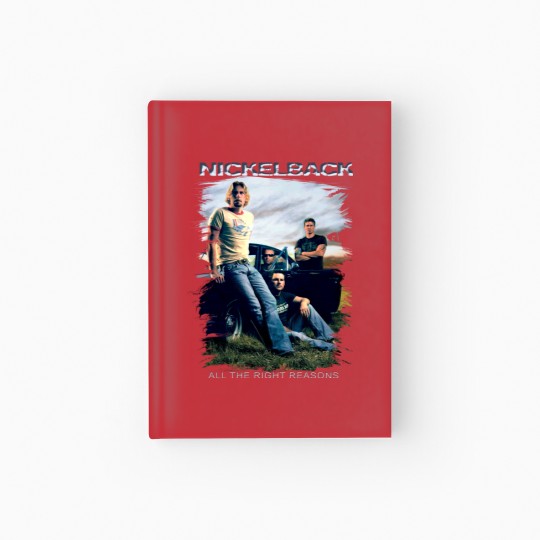 Discover Vintage Nickelback Hardcover Journal, Nickelback 90s Rock Band Hardcover Journal