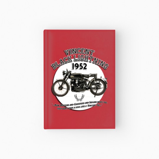 Discover VINCENT BLACK LIGHTNING 1952 Hardcover Journal