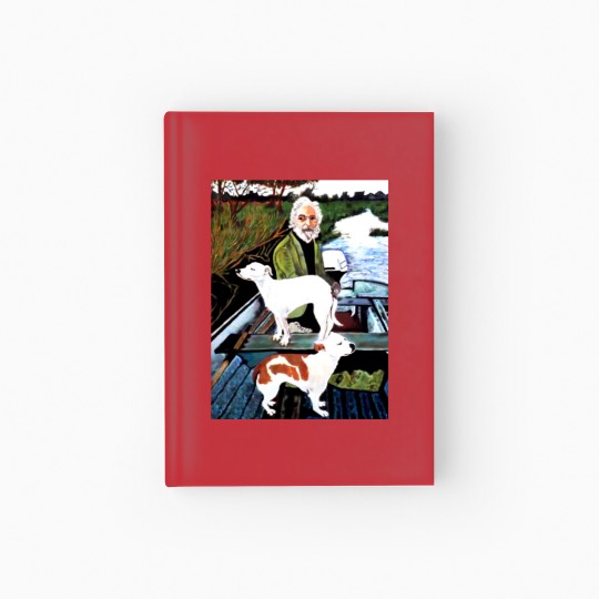 Discover Goodfellas Painting Old Man with Dog Hardcover Journal