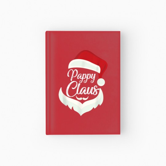 Discover Pappy Claus Christmas Pajamas Santa Costume Hardcover Journal