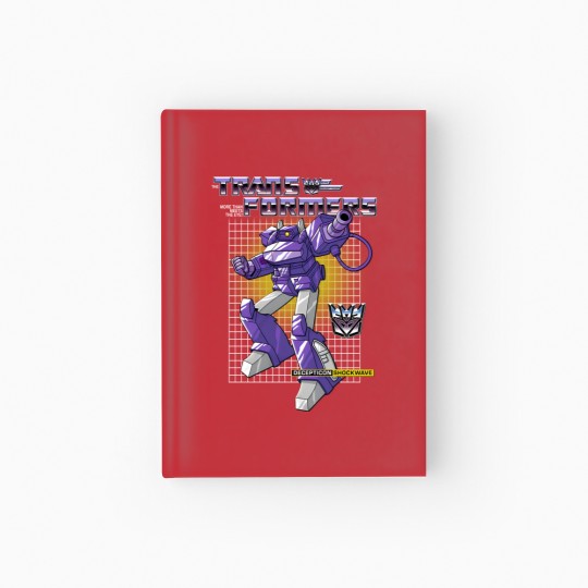 Discover Transformers Shockwave Purple Hardcover Journal, Transformers Rise of the Beasts Hardcover Journal