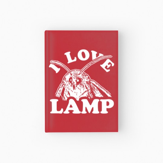 Discover I Love Lamp Moth Hardcover Journal