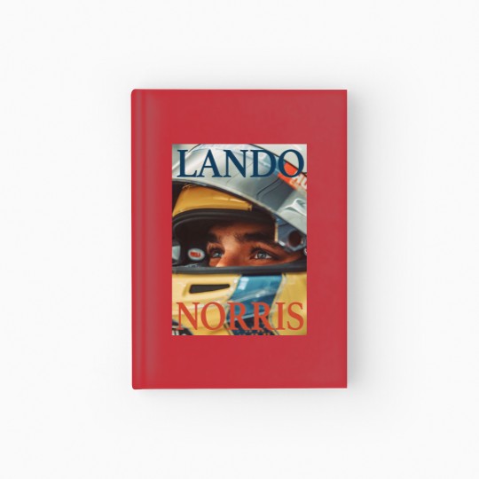 Discover Lando Norris Hardcover Journal, Racing Team Hardcover Journal, Driver Hardcover Journal, Fan Gift