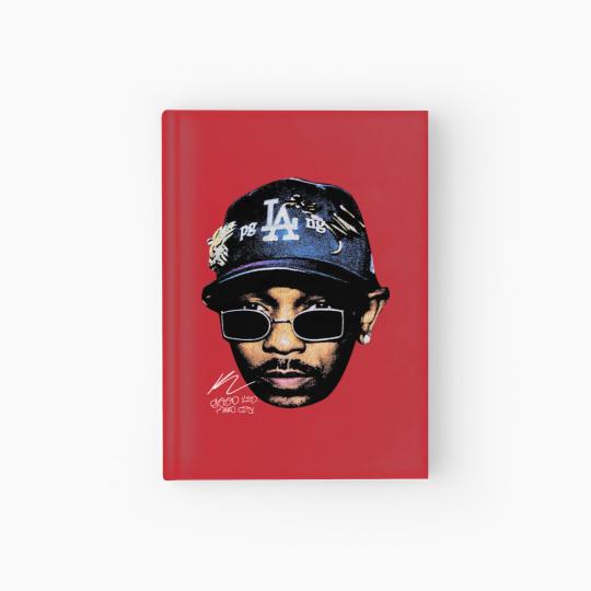 Discover Kendrick Lamar Graphic Hardcover Journal, Autograph Vintage Rap Hardcover Journal