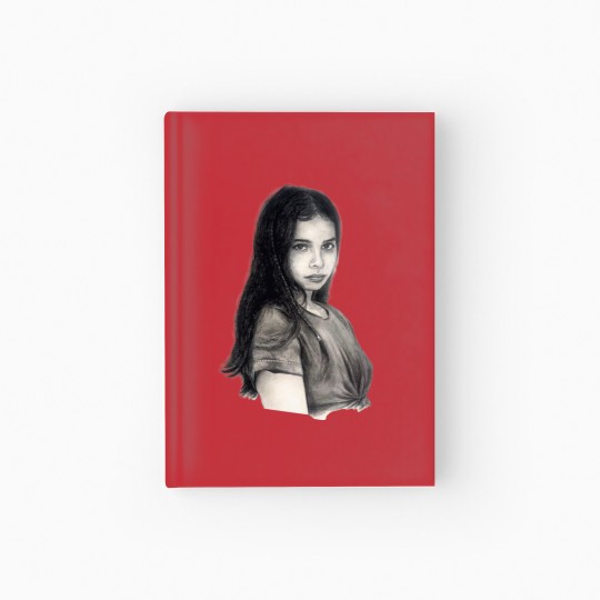 Discover Hope Sandoval pencil drawing Hardcover Journal