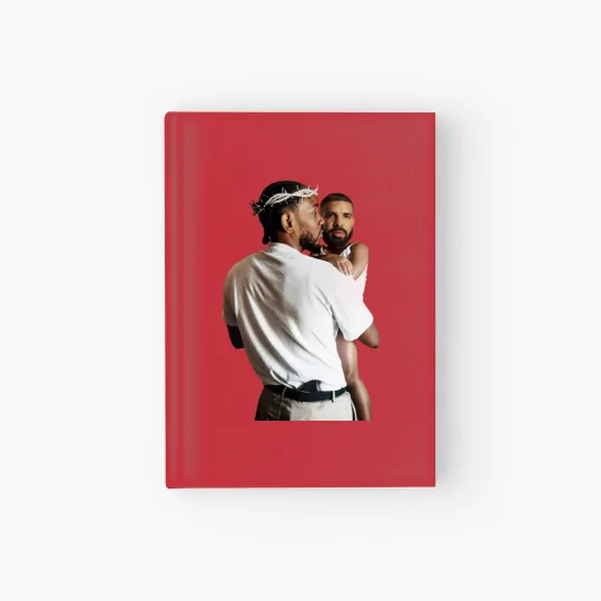 Discover Kendrick Lamar Holding Baby Drake Unisex Cotton Hardcover Journal
