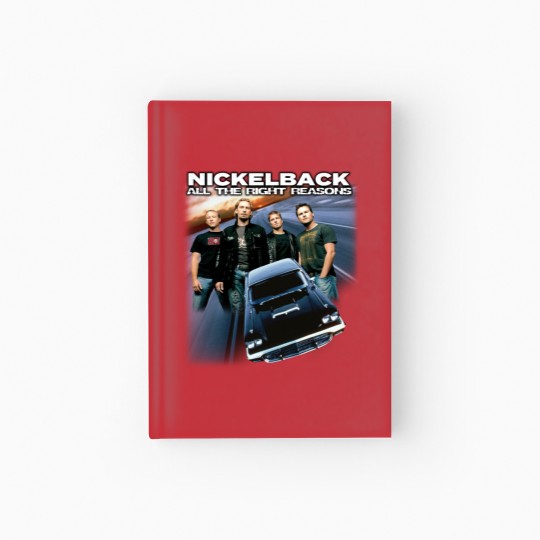 Discover Nickelback Music Hardcover Journal, Vintage Get Rollin' Tour 2023 Tickets Album Hardcover Journal