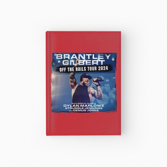 Discover Brantley Gilbert Off The Rails Tour 2024 Hardcover Journal -