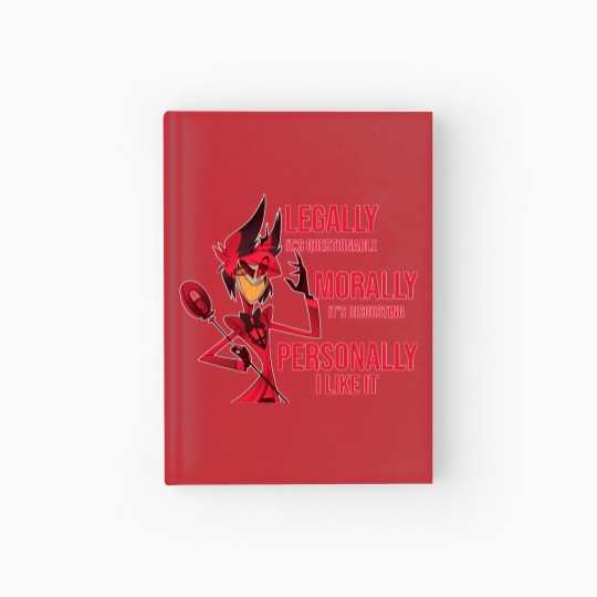 Discover Alastor Hazbin Hotel Meme Hardcover Journal