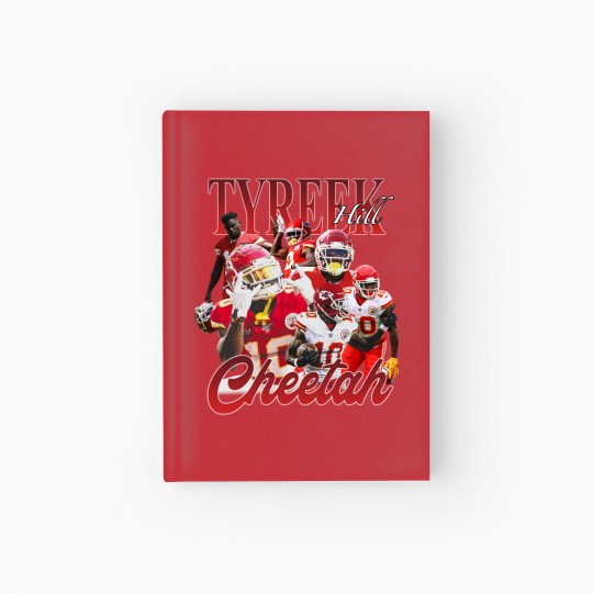 Discover Tyreek Hill Vintage 90s Graphic Hardcover Journal - Bootleg Rap Theme