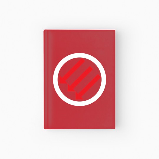 Discover Anti Fascist Three Arrows Iron Front Hardcover Journal