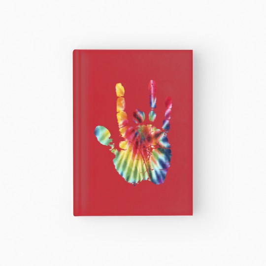 Discover Tie Dye Jerry Garcia Hand Bill Kreutzmann Hardcover Journal