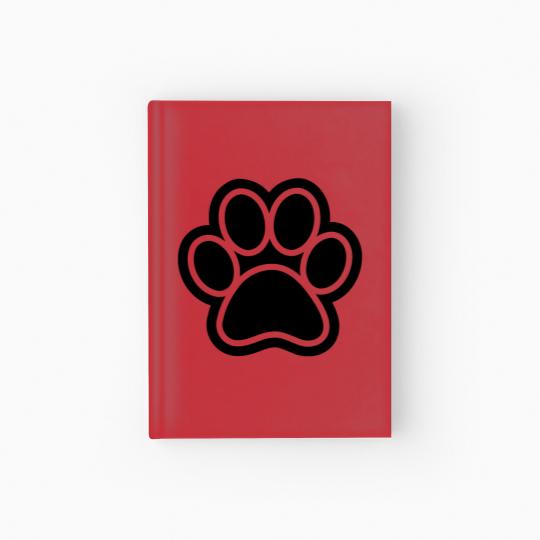Discover Paw Print Hardcover Journal