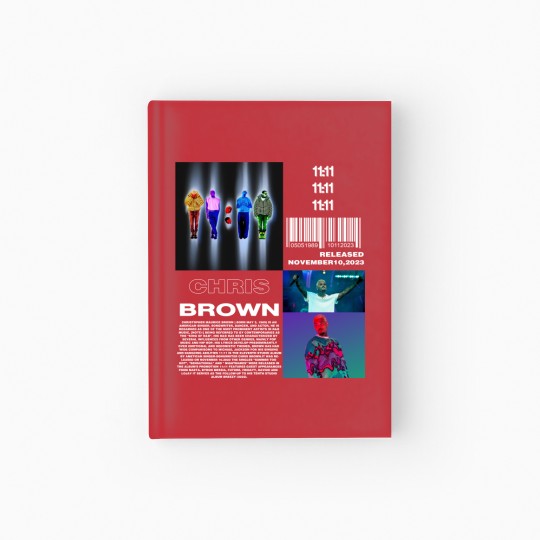 Discover Vintage Chris Brown 11:11 Tour Hardcover Journal, Chr!s Br0wn 2024 Tour