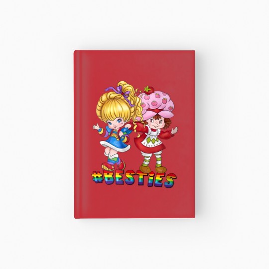 Discover Besties Rainbow Brite Proud LGBT 90s Nostalgia Hardcover Journal
