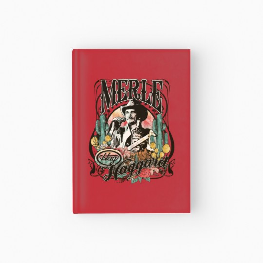 Discover Merle Haggard Vintage  Hardcover Journal