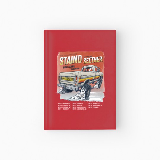 Discover Staind 2024 Tailgate Tour Hardcover Journal  Staind Band Fan Hardcover Journal  Tailgate 2024 Concert Sh