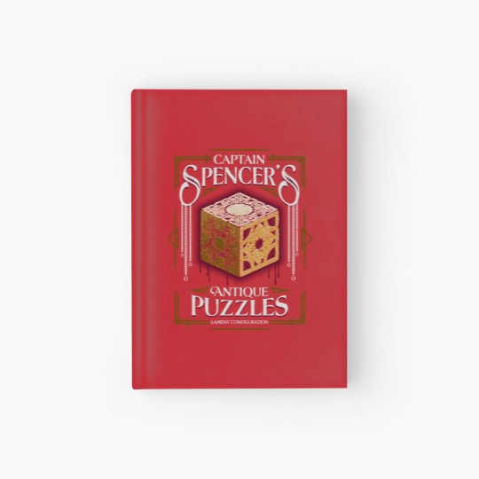 Discover Captain Spencer's Antique Puzzles - Vintage Horror - Hellraiser Hardcover Journal