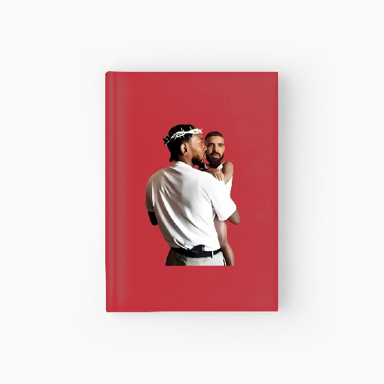 Discover Kendrick Lamar Holding Baby Drake Hardcover Journal, Kendrick Lamar vs Drake Rap