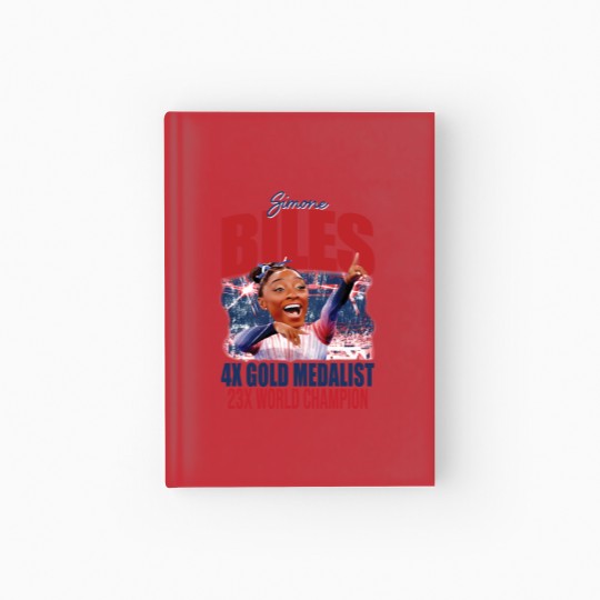 Discover Simone Biles Summer Olympic Games Bootleg Hardcover Journal, 2024 Olympics