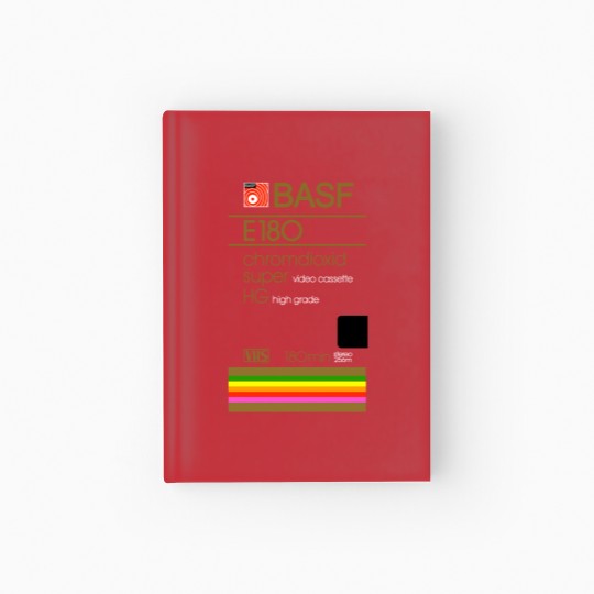 Discover BASF E180 VHS Tape Hardcover Journal