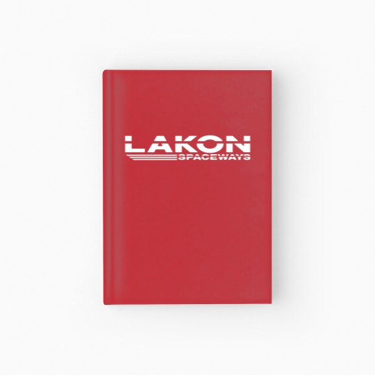 Discover Lakon Spaceways logo (white) Hardcover Journal