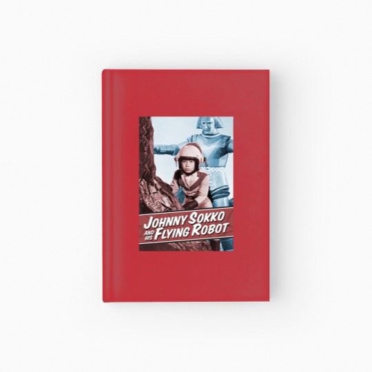 Discover Giant Robot Johnny Sokko's Flying Robot Vintage Poster Hardcover Journal