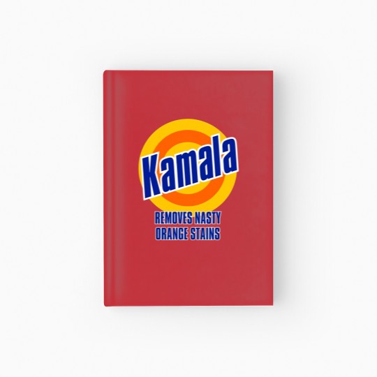 Discover Kamala "Removes Nasty Orange Stains" DTG 190gsm Men's Hardcover Journal