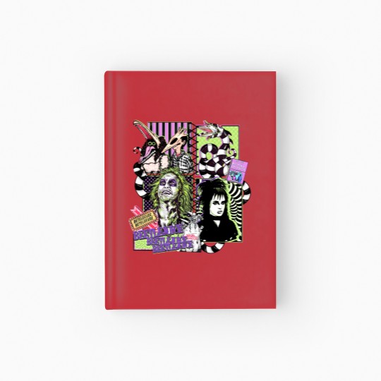 Discover Beetlejuice, Never trust the living Hardcover Journal, Beetlejuice 1988 Movie Hardcover Journal