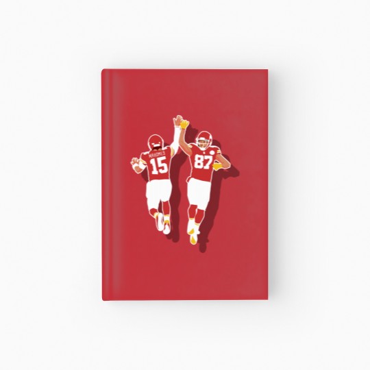 Discover Mahomes and Travis kelce teammate Hardcover Journal