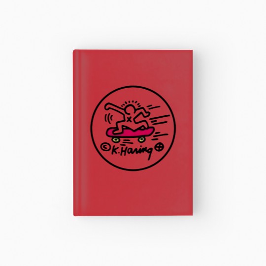 Discover Keith Haring Skateboard Hardcover Journal