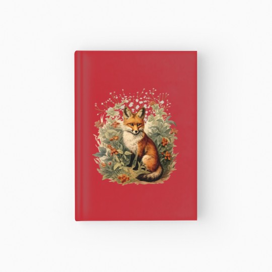 Discover Fox Botanical Vintage Style Hardcover Journal