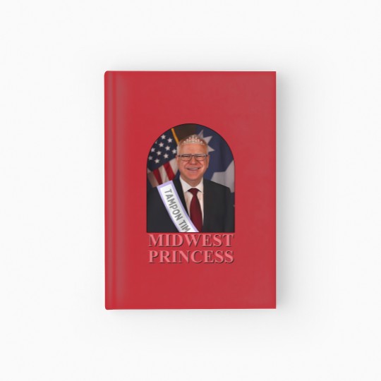 Discover Midwest Princes Tampon Tim Walz Hardcover Journal, Chappel Roan Hardcover Journal