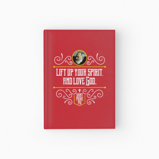 Discover St Padre Pio Quote Spiritual Direction Catholic Hardcover Journal